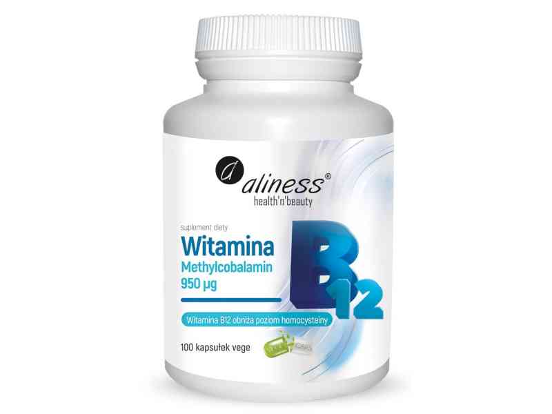 Aliness Witamina B12 Methylcobalamin 950 - 100 kaps Vege